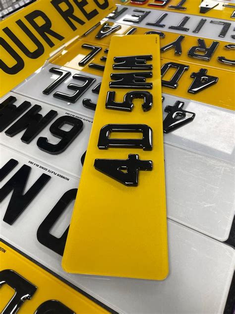 4d gel car digits|4D Gel 5mm Number Plates .
